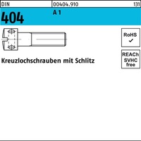 Kreuzlochschraube DIN 404 Schlitz M4x 16