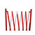 Stahl Scherensperre rot/weiß, Maße (LxH): 100 x 280 cm