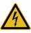 Warnschild Aluminium SL 100 mm Warnung vor gefährlicher elektrischerSpannung