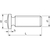 Skizze zu ISO13918-1 SZ M 8x16 rezezett acél csúcsgyújtásos hegesztőcsap