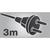 Symbol zu EVOline Flip Top Push DATA M 3xSchuko + 2x USB-Charger + nero