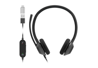 Cisco Headset 322 USB, Wired Dual On-Ear Headphones, Webex Controller with USB-A, Carbon Black, 2-Year Limited Liability Warranty (HS-W-322-C-USB)