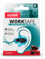 Alpine WorkSafe Wiederverwendbarer Ohrstöpsel Schwarz