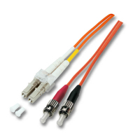 EFB Elektronik LC/ST 50/125µ 3m Glasfaserkabel Beige, Schwarz, Orange, Rot