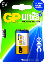 GP Batteries Ultra Plus Alkaline 9V Wegwerpbatterij