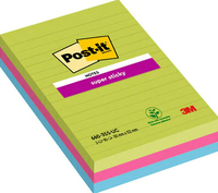 Post-It 7100235020 zelfklevend notitiepapier Rechthoek Blauw, Groen, Roze 90 vel Zelfplakkend