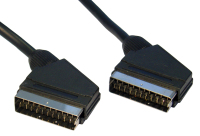 Cables Direct 1m SCART SCART cable SCART (21-pin) Black