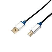 LogiLink 2m, USB2.0-A/USB2.0-B cavo USB USB A USB B Nero