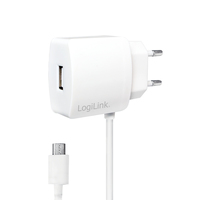 LogiLink PA0146W Caricabatterie per dispositivi mobili Smartphone, Tablet Bianco AC Interno