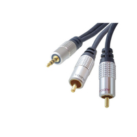 shiverpeaks SP30832-10 audio kabel 10 m 3.5mm 2 x RCA Blauw, Chroom