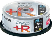 Fujifilm DVD+R 4.7GB 25-spindle 16x 4,7 GB 25 pz