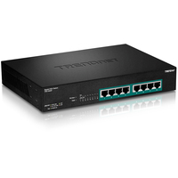 Trendnet TPE-TG80F v1.0R Unmanaged Gigabit Ethernet (10/100/1000) Power over Ethernet (PoE) 1U Schwarz