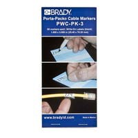 Brady PWC-PK-3 printeretiket Wit Zelfklevend printerlabel