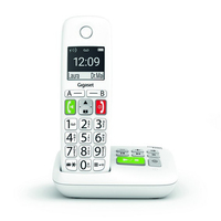 Gigaset E290A Téléphone analog/dect Identification de l'appelant Blanc