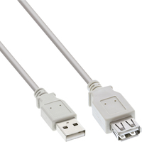 InLine 34618L USB-kabel 1,8 m Beige