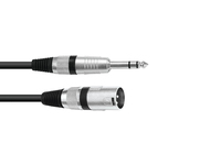 Omnitronic 30225197 audio kabel 5 m XLR (3-pin) 6.35mm Zwart