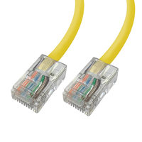 Videk Unbooted 24 AWG Cat5e UTP RJ45 Patch Cable Yellow 15Mtr