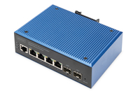 Digitus DN-651154 netwerk-switch Managed L2 Gigabit Ethernet (10/100/1000) Zwart, Blauw