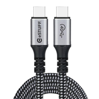 eSTUFF ES604514 kabel USB 1,2 m USB4 Gen 3x2 USB C Szary