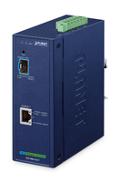 PLANET IP40 Industrial 1-Port Netzwerk Medienkonverter 10000 Mbit/s Blau