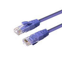 Microconnect MC-UTP6A01P networking cable Purple 1 m Cat6a U/UTP (UTP)