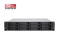 QNAP TS-h1277XU-RP-3700X-32G 48TB 12x4TB Seagate Exos 12 Bay NAS Rackmount Rack (2U) Ethernet LAN Black, Grey