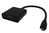 Microconnect HDMIDVGAB video átalakító kábel 0,25 M HDMI D-típus (Micro) VGA (D-Sub) Fekete