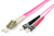 Equip 255541 kabel optyczny 1 m LC ST OM4 Fioletowy
