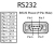 Brainboxes US-235 changeur de genre de câble RS232 USB Noir