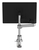R-Go Tools Monitorarm R-Go Caparo, verstelbare enkele monitorarm met gasveer, 100% circulair, 3-9 kg draagvermogen, zwart