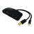 Value 12.99.1041 laptop dock & poortreplicator Bedraad USB 3.2 Gen 1 (3.1 Gen 1) Type-A + Mini DisplayPort 1.2 Zwart