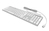 KeySonic KSK-8022BT Tastatur Bluetooth QWERTZ Deutsch Silber