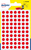 Avery PSA08R öntapadós címke Kör alakú Tartós Vörös 420 db