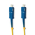 Qoltec 54296 Glasvezel kabel 0,5 m SC SC/UPC G.652D Geel