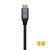 AISENS Cable HDMI V2.1 Ultra Alta Velocidad / HEC 8k@60Hz 48Gbps, A/M-A/M, Gris/Negro, 2.0m