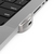 Compulocks Ledge Lock Adapter for MacBook Pro 14" M1, M2 & M3 with Keyed Cable Lock Silver