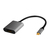LogiLink CUA0102 zmieniacz płci / kabli USB 3.2 Gen1 Type-C DisplayPort Czarny
