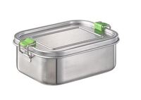 Lunchbox XL mit hygienischer Edelstahloberfläche, Silikondichtung und