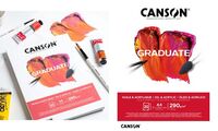CANSON Bloc de dessin GRADUATE HUILE & ACRYLIQUE, A5 (5299210)