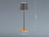 Outdoor Akku Tischlampe COSENZA Grau / Holz ohne Kabel mit RGB, 38cm