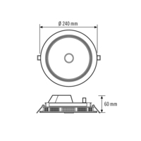 ESYLUX IDLEL207018830WHOADA DOWNLIGHT ELSA-2 DL 225 OP 110