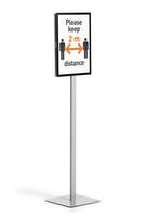 Durable Info Stand Basic A3 - Metal Floor Sign - Anthracite Grey