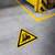 Durable Adhesive ISO "Caution Forklifts" Sign Safety Floor Sticker - 43cm