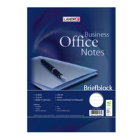 LANDRÉ Office A4 kopfgeleimter Briefblock, liniert, 50 Blatt, blau