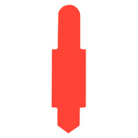 ELBA Stecksignal aus PVC, zum Einstecken in Schlitzstanzungen von Pendelregistraturen und Einstellmappen, rot