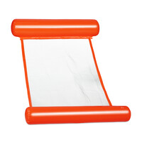 Relaxdays Schwimmhängematte, Pool Luftmatratze mit Netz, bis 100 kg, für Erwachsene, Wasserhängematte, Farbauswahl