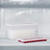 Relaxdays Eiswürfelform Set, 5 Eiswürfelschalen, BPA-frei, Behälter und Deckel, 180 Eiswürfel, Kunststoff, transparent