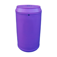 Drinks Can Litter Bin - 90 Litre - Purple (10-14 working days) - Galvanised Steel Liner
