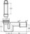 Abl-Garnitur: Standrohr verchr., m.NIRO Ventil+PVC-Siphon 40/50, VIEGA # 6933.89