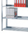 Anbauregal, Büro-Fachbodenregal Schraubsystem MULTIplus85, 2300 x 1000 x 300 mm (HxBxT), 6 Fachböden, verzinkt, mit Anschlagleiste